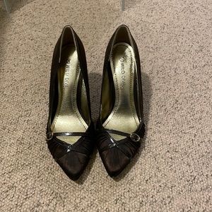 Chocolate brown high heels, never worn
